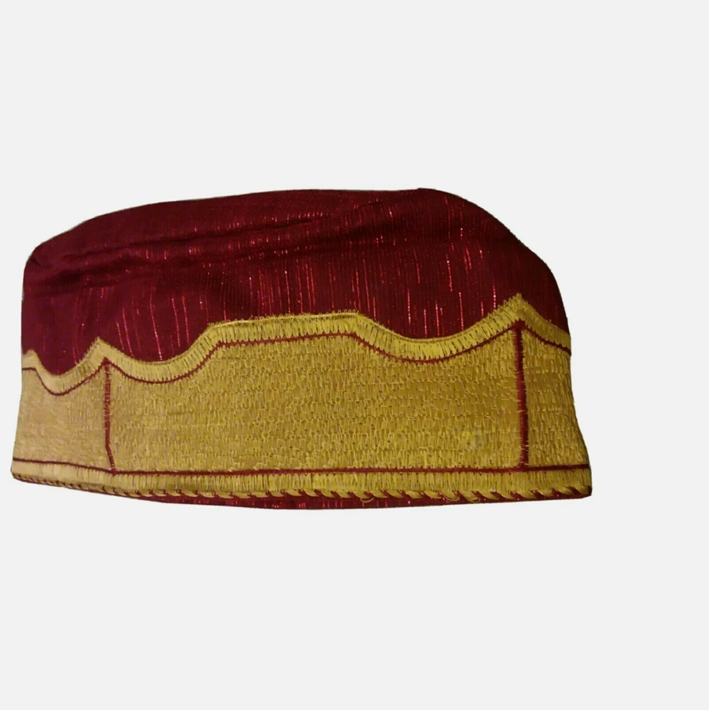 RED CAP ASO OKE TRADITIONAL CAP FOR MEN AND YOUTHS
